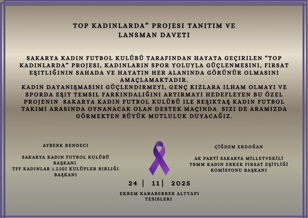 Sakarya Kadın FK'dan "Top kadınlarda" projesi