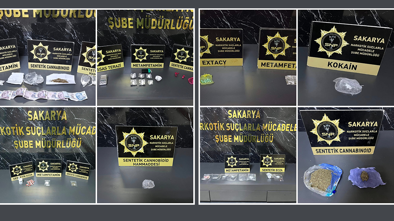 Sakarya’nın 3 ilçesinde uyuşturucu baskını: 12 gözaltı!