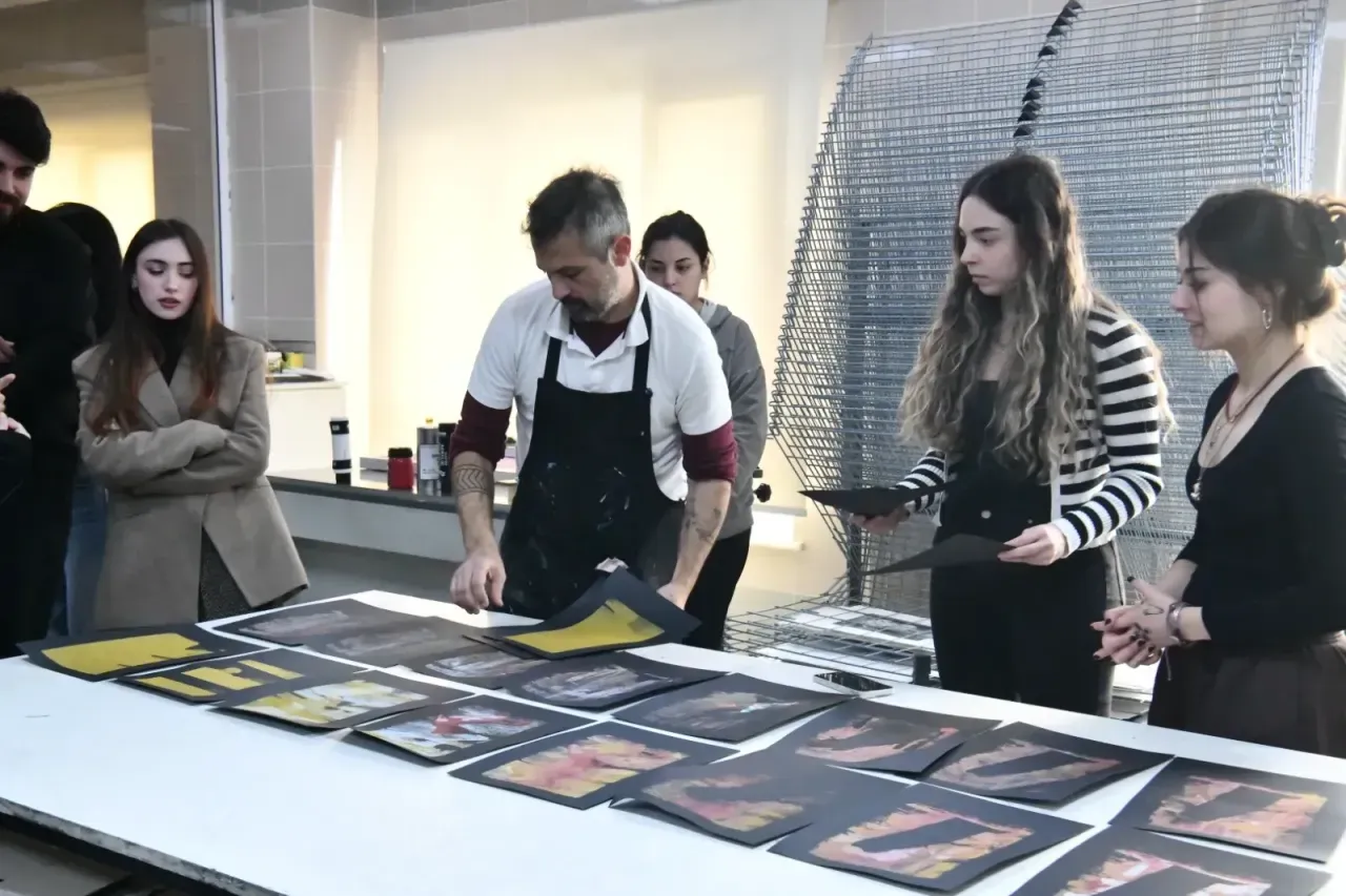 SAÜ'de İtalyan sanatçıyla birlikte hatanın görsel keşfi!