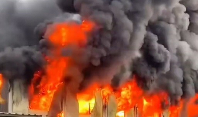 Şehir hastanesi yangınıyla ilgili yeni görüntüler ortaya çıktı