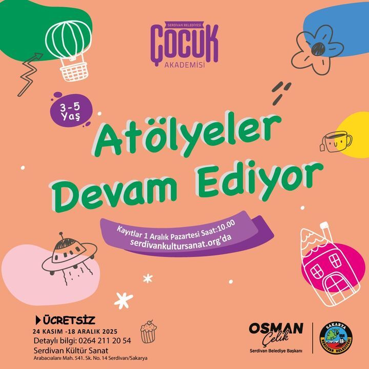 Serdivan çocuk akademisi ile minikler yeteneklerini keşfediyor