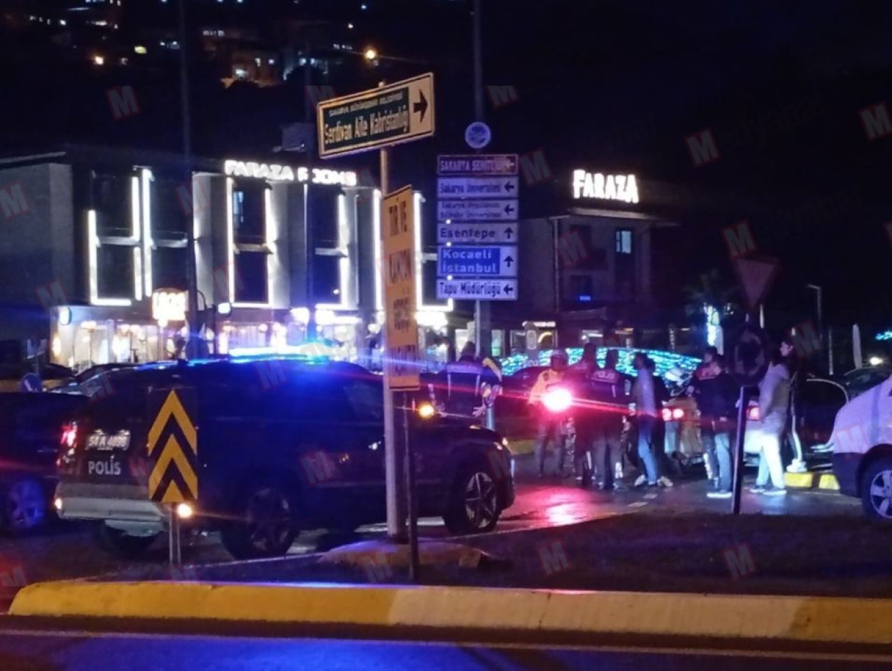 Serdivan'da olağan şüphelilere polis müdahalesi