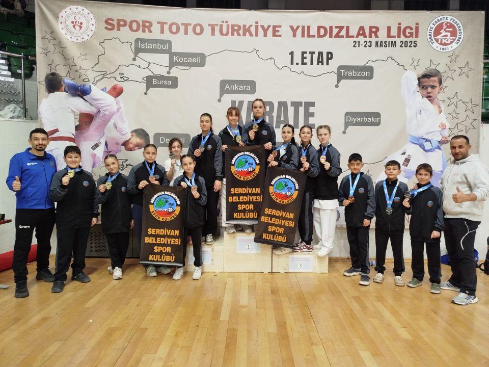 Serdivan karate takımı Türkiye Yıldızlar Ligi’ne damga vurdu