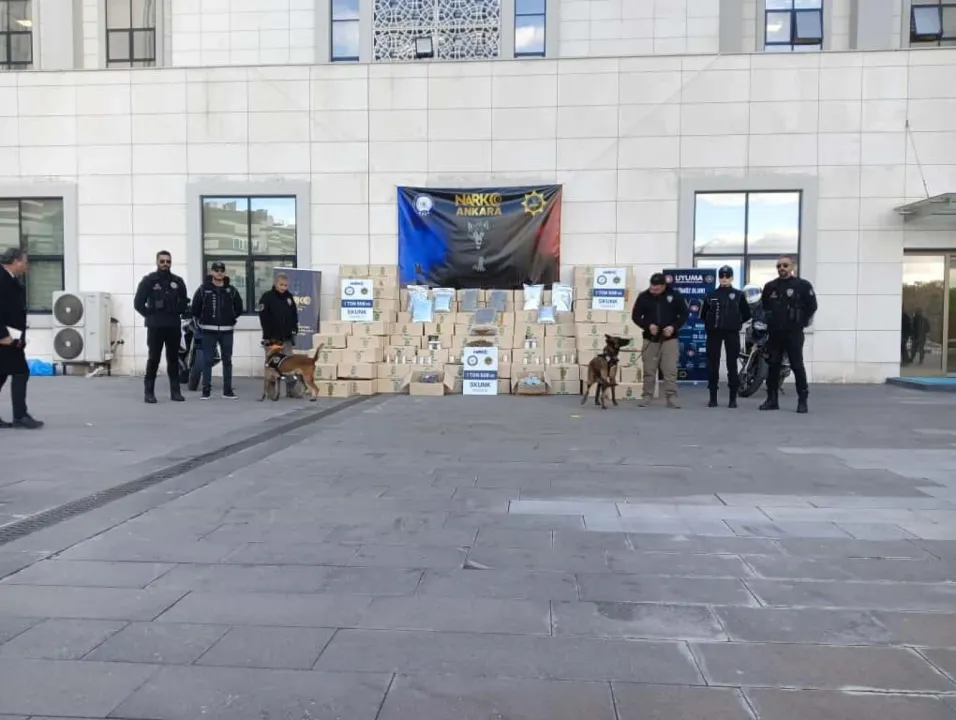 Tayland’dan Türkiye’ye 1 buçuk tonluk skunk sevkiyatı narkotik polisine takıldı