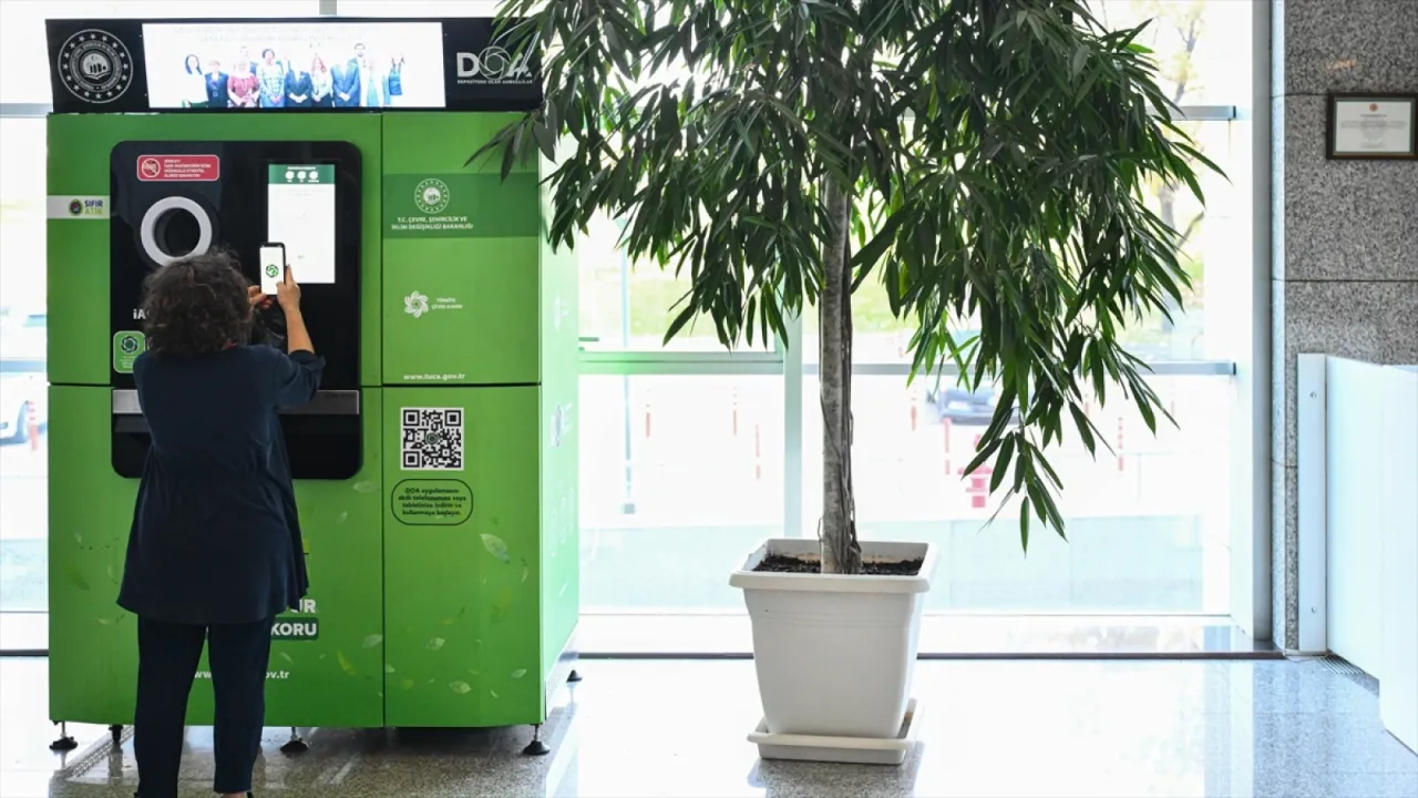 TBMM'nin yeni Sıfır Atık adımı "depozito iade makineleri" hizmete alındı