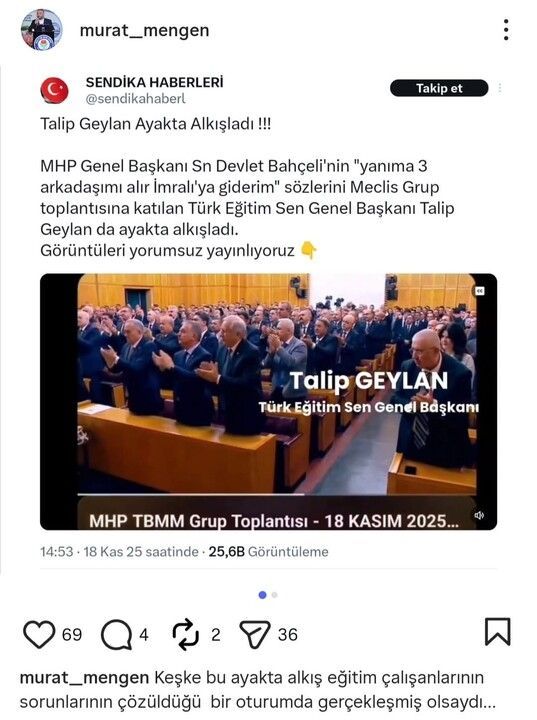 Türk Eğitim-Sen Sakarya Şubesi'nden Mengen'e: Haddini aşan bir yorum yapmıştır