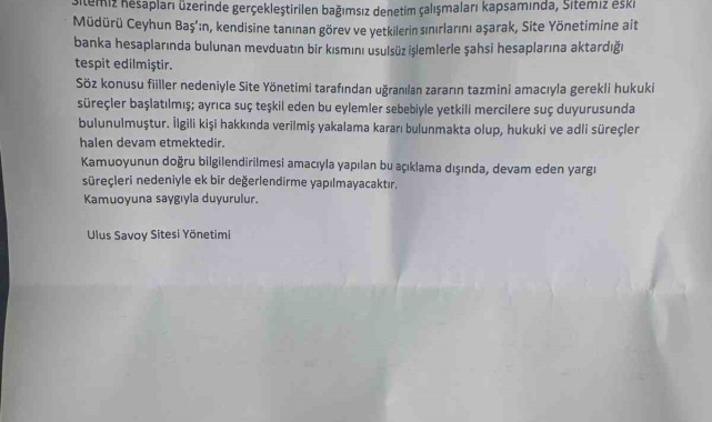 Ünlülerin yaşadığı sitede 1 milyon dolarlık vurgun iddiası
